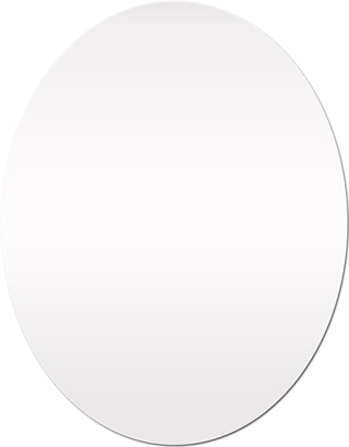 楕円形ミラー(小)(W:355×H:455)